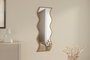 Hanah Home Espejo flotal-e Blanco y Nogal 40x120x2.2 cm